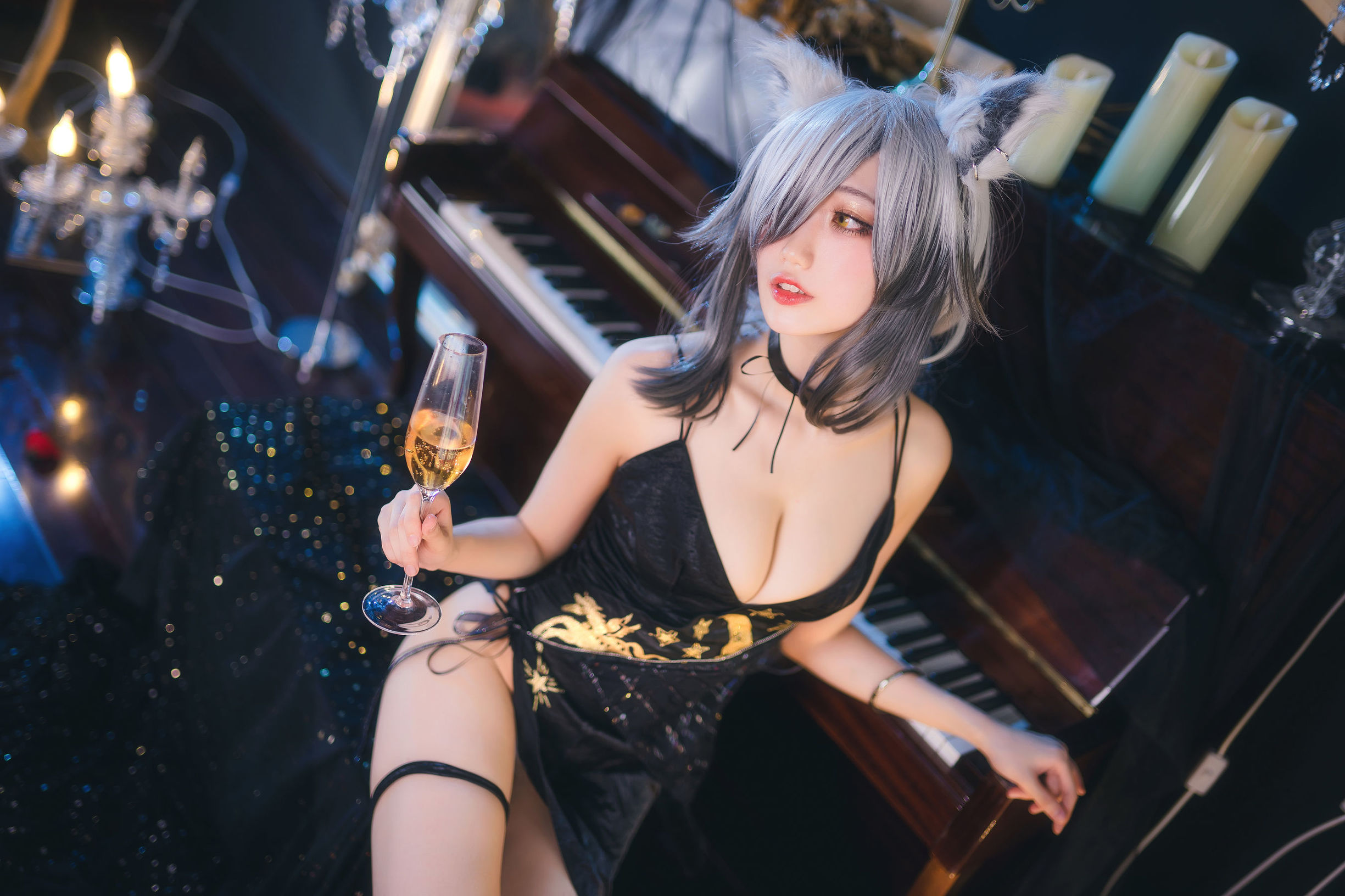 [Cosplay写真]周叽是可爱兔兔礼服插图7